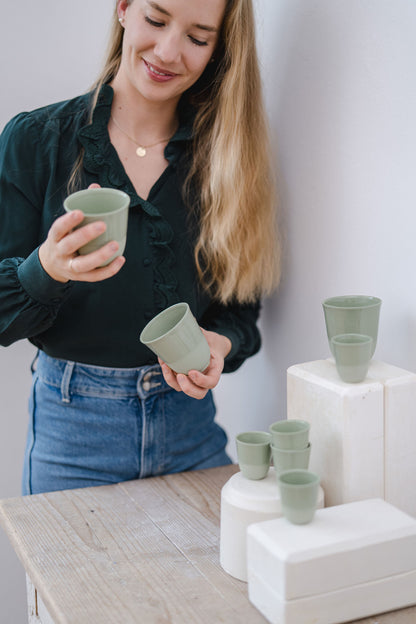 Espresso cup - little morning whisper - green