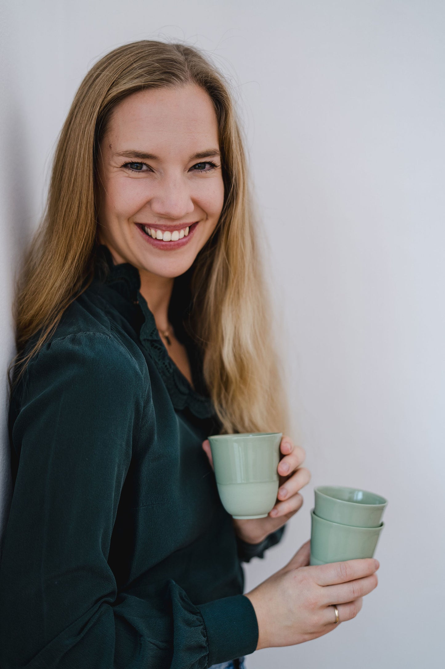 Espresso cup - little morning whisper - green