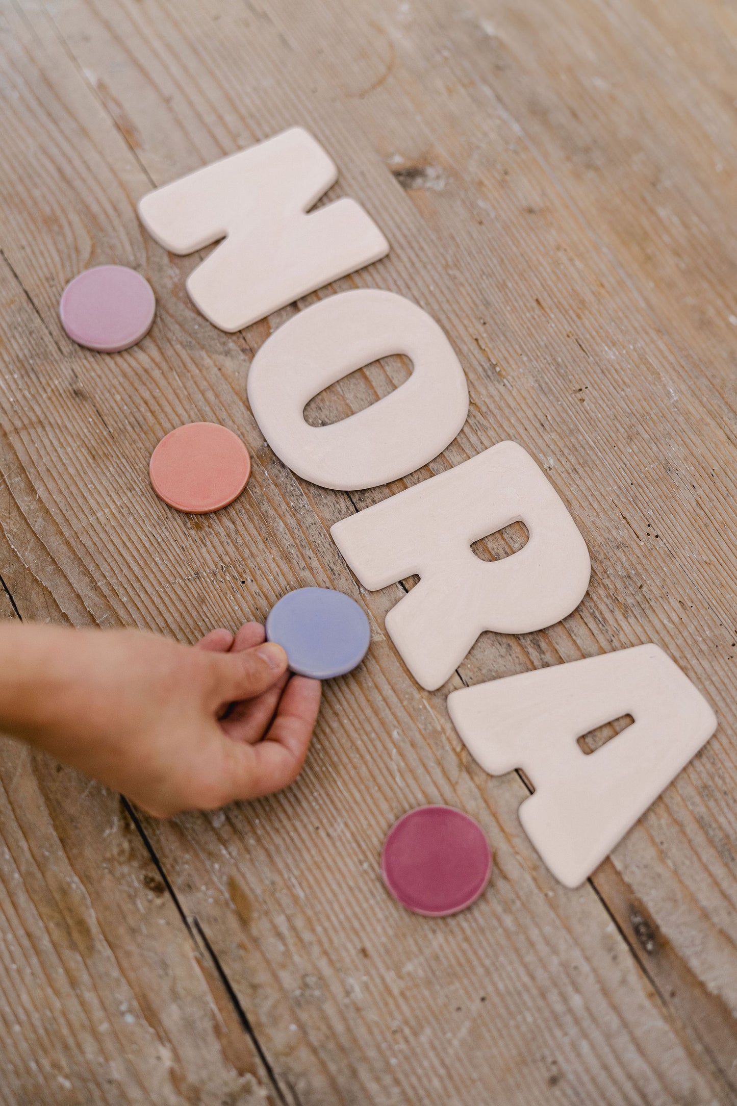 Ceramic wall letters Joyful - large