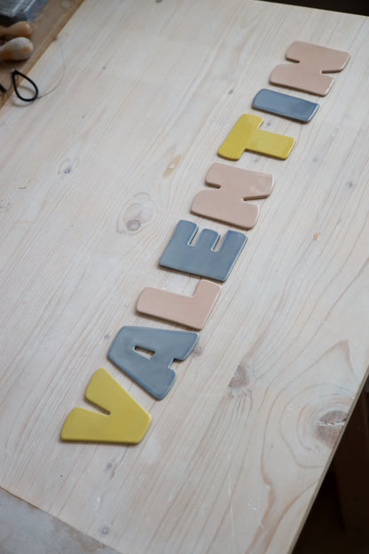 Wandbuchstaben JOYful - klein 9,5 cm
