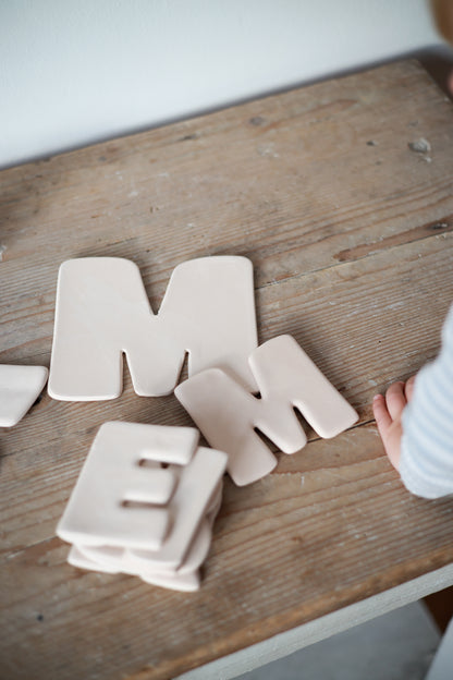 Ceramic wall letters Joyful - large